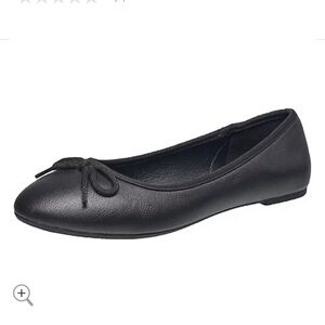 French Connection Black Diana Flats Size 10
